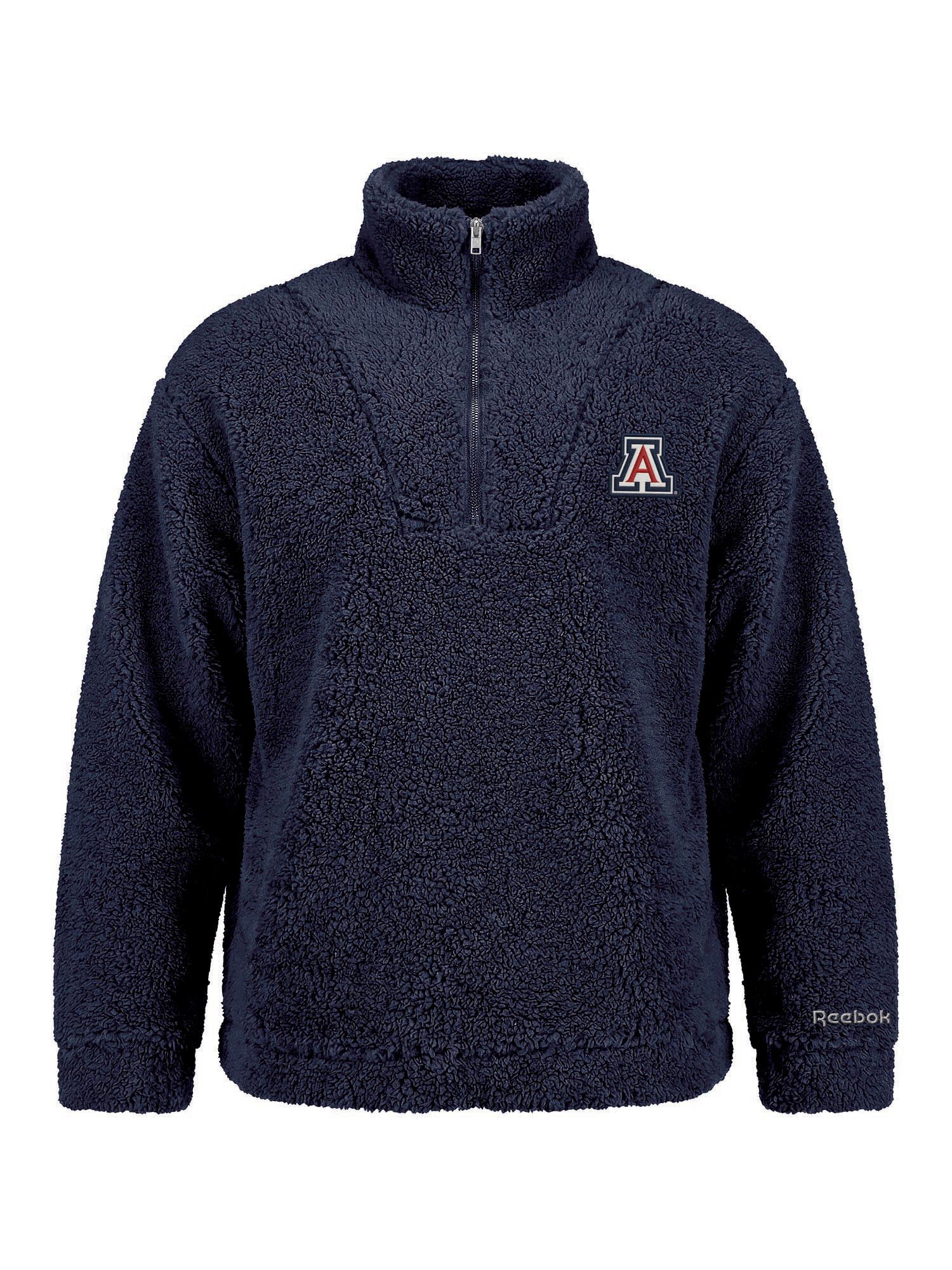 Arizona Wildcats Reebok Womens Relaxed Fit Qtr Zip Sherpa Pullover
