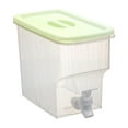thumbnail image 2 of Water Dispenser under $5! Xqxayjr Large Capacity Fruit Tea Pitcher, Refrigerator Drink Dispenser with Faucet, Glass Lemonade Iced Tea Cooler, Portable Beverage Container for Party Picnic, 2 of 6