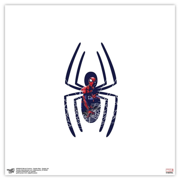 Gallery Pops Marvel Comics Spider-Man - Spider Art Wall Art, Unframed Version, 12" x 12"