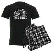 CafePress - Two Tired Men's Dark Pajamas - Men's Dark Loose Fit Cotton Pajama Set