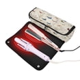thumbnail image 3 of Hair Tool Organizer Bag with Heat Resistant Mat Removable Travel Storage Case for Hot Air Brushes Curling Irons Various Colors and Sizes Butterflies, 3 of 8