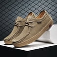 thumbnail image 3 of Men's Casual Loafers Slip On Leather Shoes Lightweight Driving Shoes Male Casual Sneakers Flats Walking Shoes, 3 of 10