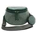 thumbnail image 1 of POINTERTECK Rhinestone PU Chest Bag Fashion Lady Crossbody Bag with Small Purse (Green), 1 of 9