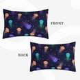 thumbnail image 4 of Balery Sea Jellyfish Pillow Covers,Bed Pilowcases,Reversible Plush Throw Pillow Covers End Pillow Encasement,Pillow Case - 14"X20", 4 of 9