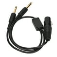 thumbnail image 2 of Cable de clavija doble XLR a GA Para Airbus Nikou Adaptador de auriculares de aviación, 2 of 9