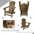 thumbnail image 4 of KOZYARD  Foldable High Density Resin Outdoor Patio Adirondack Chair - 22"x32" Taupe, 4 of 6