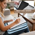 thumbnail image 5 of Haosy Accordion File Organizer Zipper Binder 500 Sheet 6-Tab Expanding File Folder Multi-Pocket 1.2 Inch 3 Ring White Raindrops and Clouds, 5 of 7