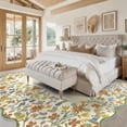 thumbnail image 5 of Washable Area Rug for Living Room, 9'x12' Floral Non-Slip indoor Rug, Soft Low Pile & Stain Resistant Boho Accent Carpet for Bedroom, Dining Room, Home office, 5 of 8