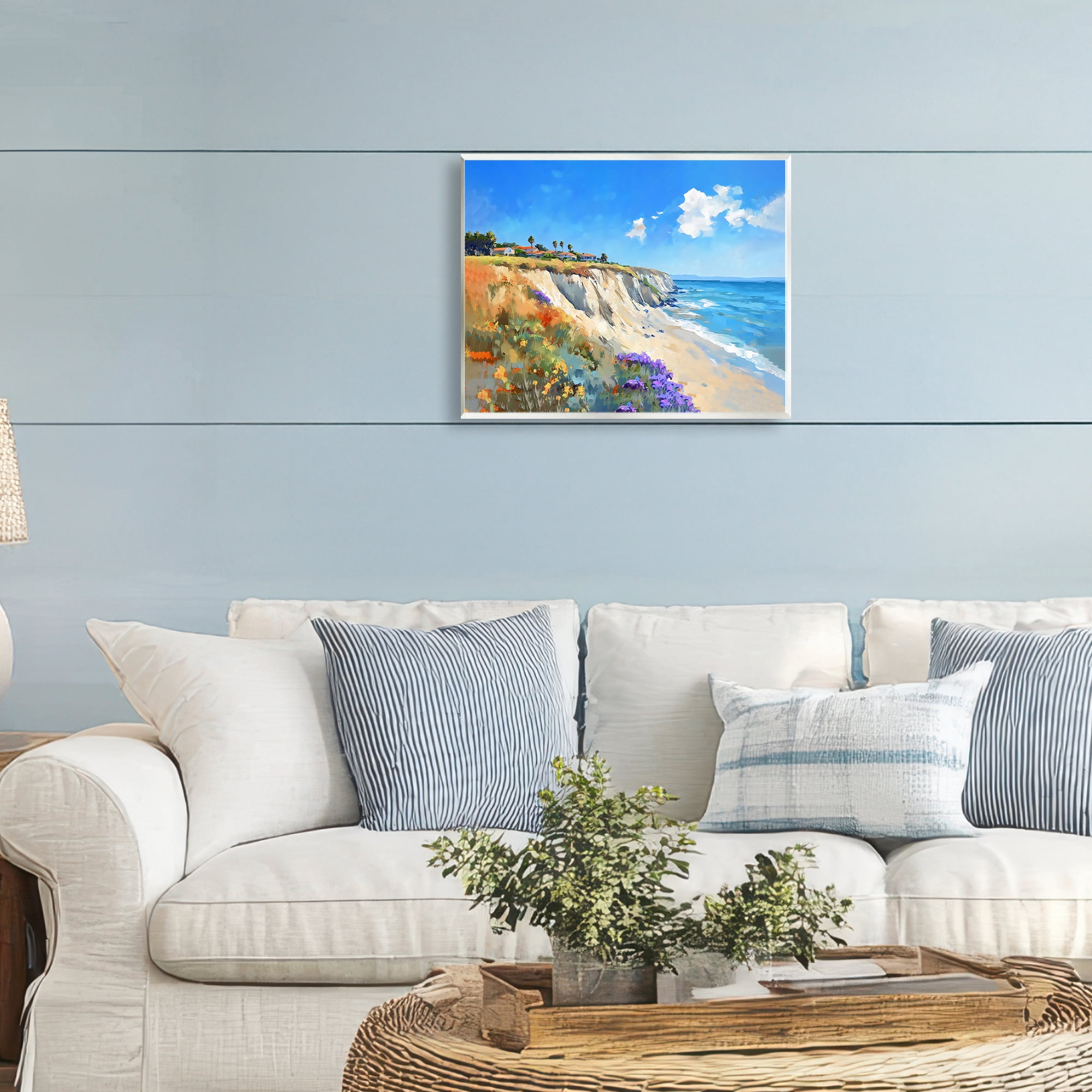 Stupell Industries Coastal Wildflower Field Wall Plaque Art, design by The Prints Vibe