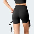thumbnail image 2 of Rhuody Pants For Womens Straight Leg High High Yoga Shorts High Waistband Workout Solid Color Trousers Durable Daily Wear Black M, 2 of 5