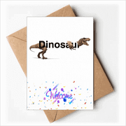 Dinosaur Body Separation Fierce Welcome Back Greeting Cards Envelopes Blank