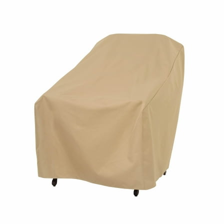 Modern Leisure Basics 33" x 34" x 31" Khaki Rectangle Patio Chair Cover