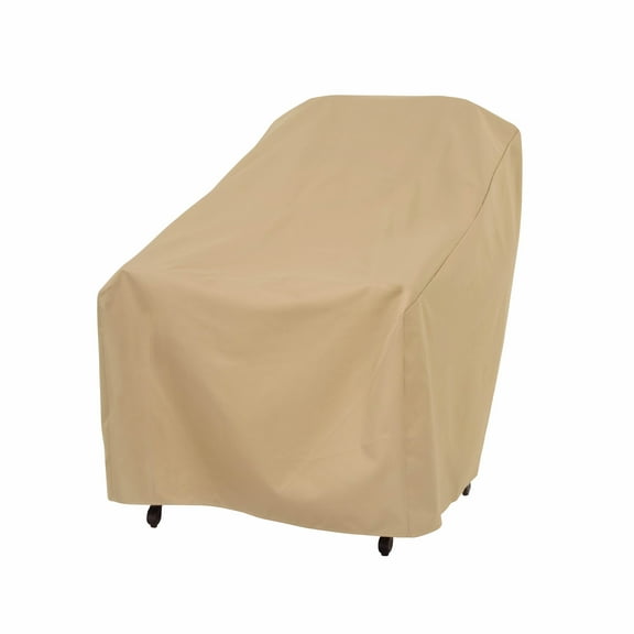 Modern Leisure Basics 33" x 34" x 31" Khaki Rectangle Patio Chair Cover