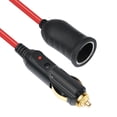 thumbnail image 4 of Cable de Extensión de Encendedor de Cigarrillos, Conector de Enchufe de Alimentación de Automóvil de Servicio Pesado PVC Cobre 11.8 Pies 12V 24 V Para Bomba de Neumartos, 4 of 7