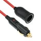 thumbnail image 4 of Cable De Extensión Para Encendedor De Cigarrillos, Conector De Clavija De Alimentación De CC Para Automóvil De 18 AWG, Enchufe Macho A Enchufe Hembra, 12 V, 24 V, 100 W, 10 A,, 4 of 7