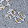 thumbnail image 5 of ibasenice 100Pcs Silicone Eyeglass Chain Fixing Rings Golden Adjustable Non Slip Eyeglass Cord Holder, 5 of 8