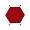 thumbnail image 1 of Plateau à dés en Cuir Plateau Hexagonal Pliant Porte - dés Adapté, 1 of 5