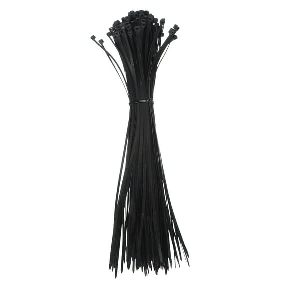 Uxcell Zip Ties Self-Locking Nylon Wire Cable Ties for Home Office Garden Workshop Black 14 Inch x 3.6 mm
