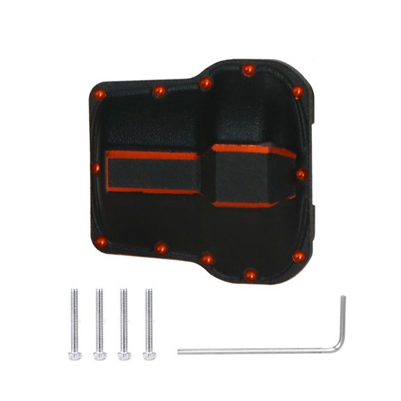 RC Car Trunk Spare Part Durable RC Vehicle Scale Accessories for 1/18 RC Car Red Diff Cover