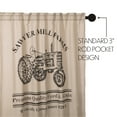 thumbnail image 3 of VHC Brands Sawyer Mill Charcoal Farmhouse Tan Textured Fabric Shower Curtain Bathroom Decoration 72x72, 3 of 6