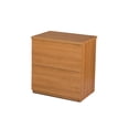 thumbnail image 4 of Executive U-shaped workstation with lateral file and bookcase in Cappuccino Cherry & Slate, 4 of 7