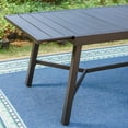 thumbnail image 5 of MF Studio Outdoor Expandable Dining Table, All Weather Metal Steel, Accommodate to 8 Person, Black, 5 of 9