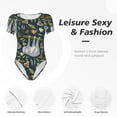 thumbnail image 4 of Balery Cute Sloth Body de cuello redondo de manga corta para mujer Tops de manga corta Tops básicos-Small, 4 of 7
