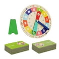 thumbnail image 4 of Reloj de madera Macarena Montessori material didáctico de aprendizaje preescolar, 4 of 8