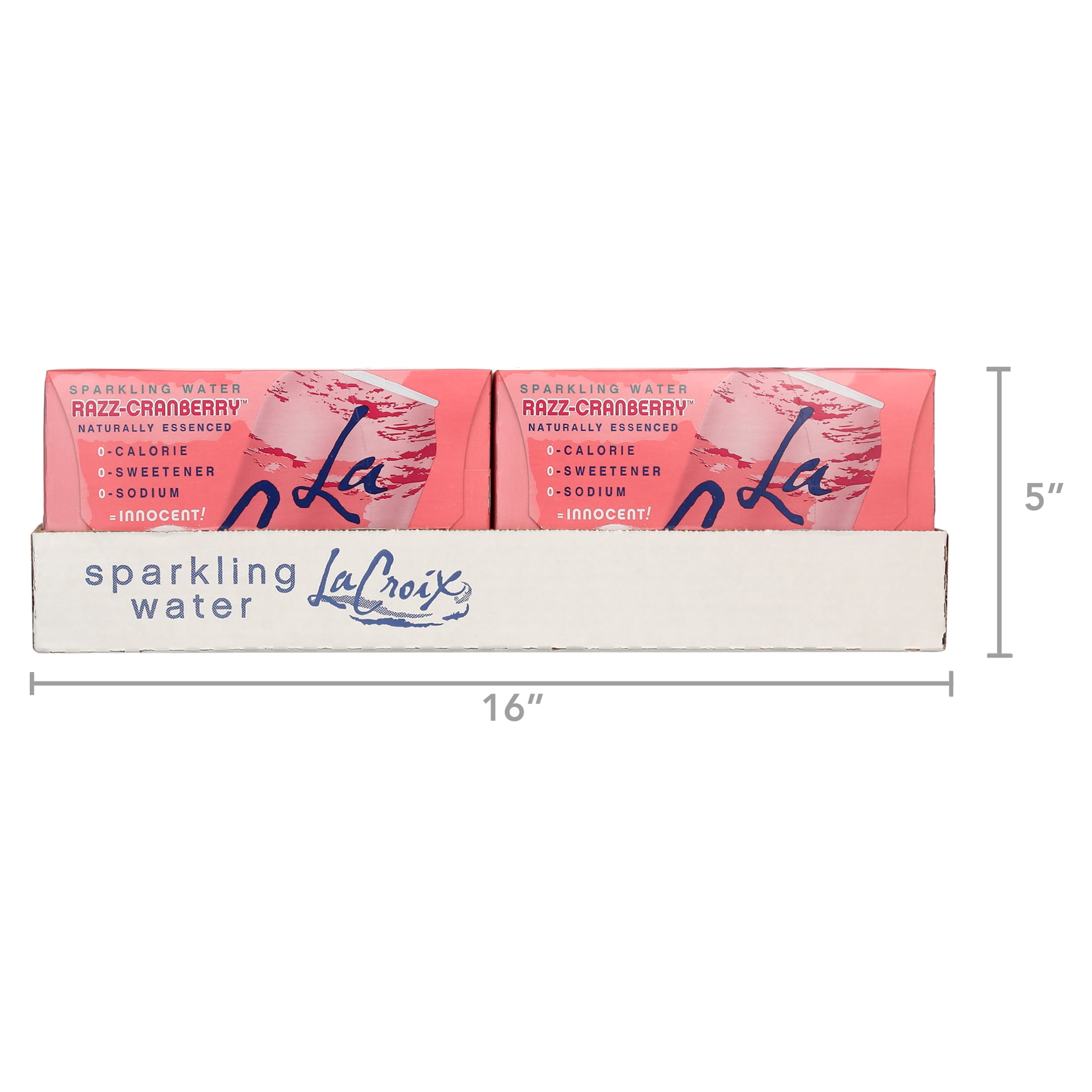 LaCroix Razz-Cranberry Sparkling Water - 2/12pk/12 fl oz Cans, 24 / Pack (Quantity)