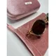thumbnail image 2 of Miu Miu MU 52Y sunglasses with oval logo, gold frame, tan lenses, with case, 2 of 6