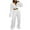 White, variant on Autumn Fashion Plus Size Two Piece Sets for Women Casual V-Neck Bandage Long Sleeve Wrinkled Long Pant Set Gifts for Womens