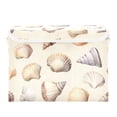 thumbnail image 7 of Yayeee Collapsible Cube Storage Bin with Lid Fabric Closet Decorative Basket with Handles, Watercolor Seashells, 7 of 7
