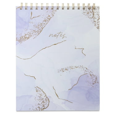 Pen+Gear Top Spiral Memo Pad, Lavender, 8" x 10", 96 Ruled Sheets