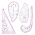 thumbnail image 3 of GUOOL 4 Pcs Règle Courbe Française Règle de Mesure pour Tailleurs Designers, 3 of 7