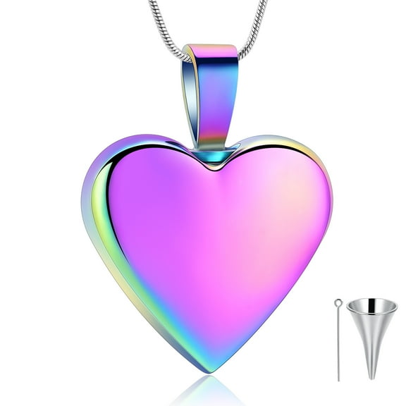 Heart Necklace Cremation Jewelry for Ashes Urn Necklace Lockets for Human Ashes Pet Ashes