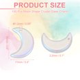 thumbnail image 2 of Uxcell 100 Pcs Crystal Charm, Cuentas de cristal de luna de vidrio, colgante de luna pequeño con papel de oro para hacer joyas, pulsera, collar, arete, manualidades DIY, blanco brillante, 2 of 7