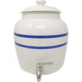 thumbnail image 3 of Porcelain Ceramic Water Dispenser Crock Set With Stainless Steel Faucet, Lid and Wooden Floor Stand, 3 of 3