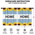 thumbnail image 2 of Blackout Kids Curtains,Home Sunflowers Blue Check Childrens Insulated Curtains Set Of 2,Bedroom Essentials,Toddler Room Decor 52x63in(132x160cm), 2 of 4