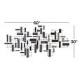 thumbnail image 4 of CosmoLiving by Cosmopolitan Black Metal 3D Stripes Geometric Wall Decor, 4 of 13