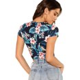 thumbnail image 3 of Women's Basic Short Sleeve Scoop Neck Crop Top, 3 of 5