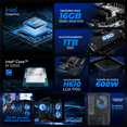 thumbnail image 3 of Computadora Escritorio Xtreme PC Gaming Intel Core i9 12900 16GB SSD 1TB WIFI Black juegos casuales, trabajo y estudio, 3 of 6