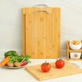 thumbnail image 4 of Tabla de cortar de bambú para el hogar, tabla de cortar de bambú gruesa, tabla de cortar saludable para la cocina, tabla de cortar de madera para cortar frutas, tabla de cortar carne, 4 of 6