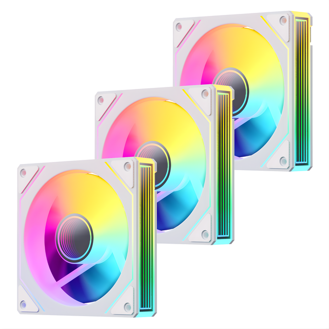 EJS Infinity ARGB 120mm Triple Pack Case Fans – White