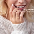 thumbnail image 3 of APSVO S925 Sterling Silver Plated Rings for Women Girls CZ November Birthstone Ring with Yellow Citrine Topaz Promise Band Birthday Graduation Jewelry Gifts Teen Mom Her Kids Ideas, 3 of 9