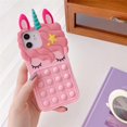 thumbnail image 1 of Pop Fidget Toys Bubble Case para iPhone 11 12 13 Pro X Xs Max XR 6 6s 7 8 Plus 5 5s SE Mini Unicornio de dibujos animados Funda de silicona suave Tan Jianjun unisex, 1 of 2