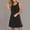 Black, variant on ZKCCNUK Sun Dresses for Women Ladies' Spring and Summer Casual Sleeveless Round Neck Solid Color Dress