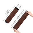 thumbnail image 4 of Naloa Dark Brown Glitter Ankle Socks for Women Non Slip Socks No Show Socks Classic Low Cut Casual Socks Casual Socks, 4 of 7