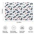 thumbnail image 3 of Police and Light Red Pattern Non Slip Microfiber Bathroom Rugs, Soft Rubber Backing Bath Mats for Bathroom Floor Tub and Shower,17"x27", 3 of 5