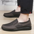 thumbnail image 5 of Men's Casual Loafer Breathe Business Slip On Non-Slip Soft Sole Shoe Comfort Lightweight Driving Travel Walking Flat Brown 10 US, 5 of 7