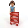thumbnail image 4 of Biplut Iron 3 Tier Trolley Storage Rack DIY Doll House Kitchen Furniture with Wheels, 4 of 13